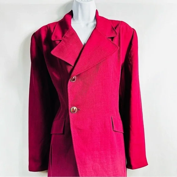 Vintage Lily & Taylor New York & Paris Women’s Sz 14 Pink Trench Coat - Picture 4 of 16